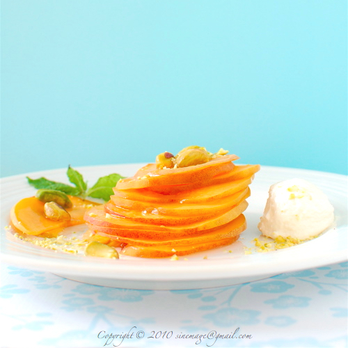 peacherine slices fruit salad