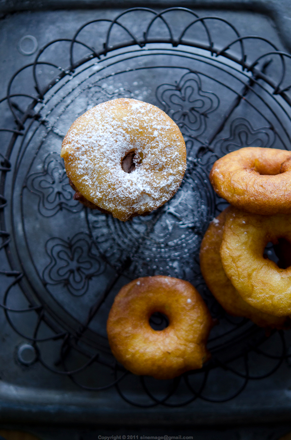 Sinemage Apple Fritters on Cooling Rack