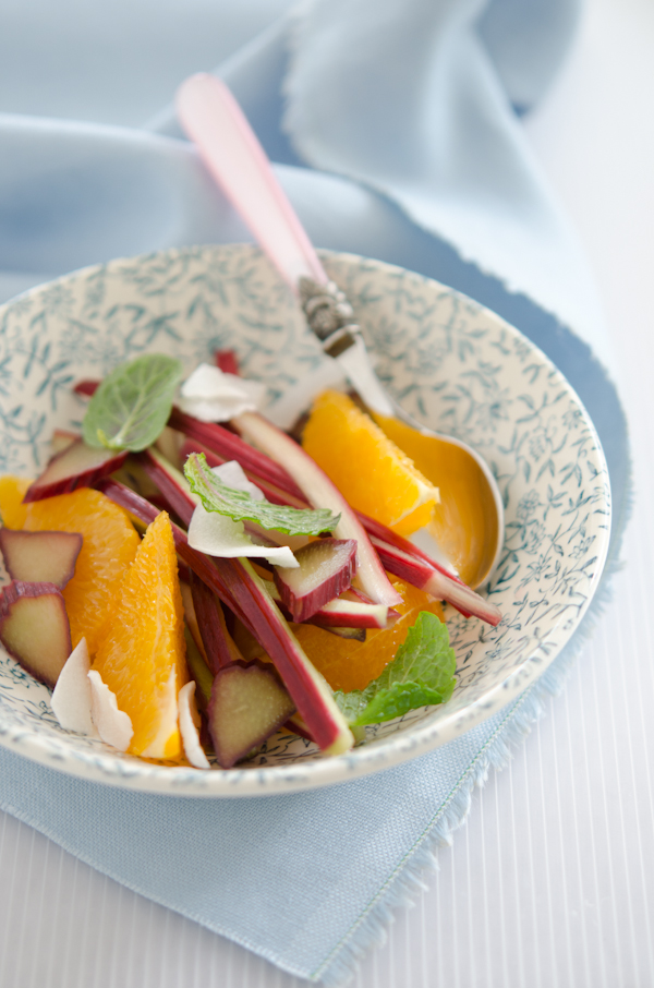  © 2011 Viviane Perenyi Rhubarb Orange Mint and Coconut Salad