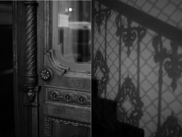 © 2012 Viviane Perenyi - Detail Door & Staircase Shadows Budapest Hungary