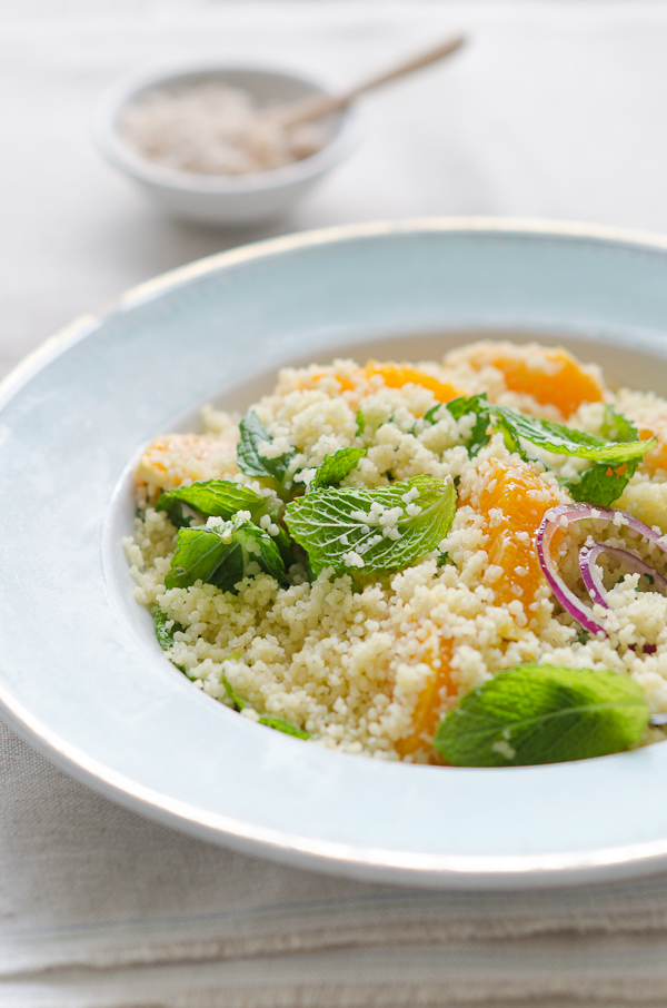 Orange and Mint Couscous Salad | At Down Under | Viviane Perenyi