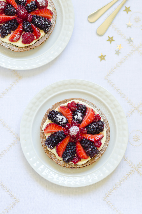 Mixed Berry Macaron Tartlets | At Down Under | Viviane Perenyi 