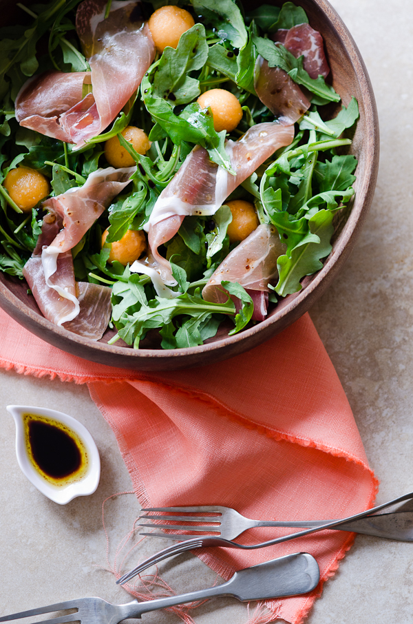 Rockmelon Prosciutto and Rocket Salad | At Down Under | Viviane Perenyi 