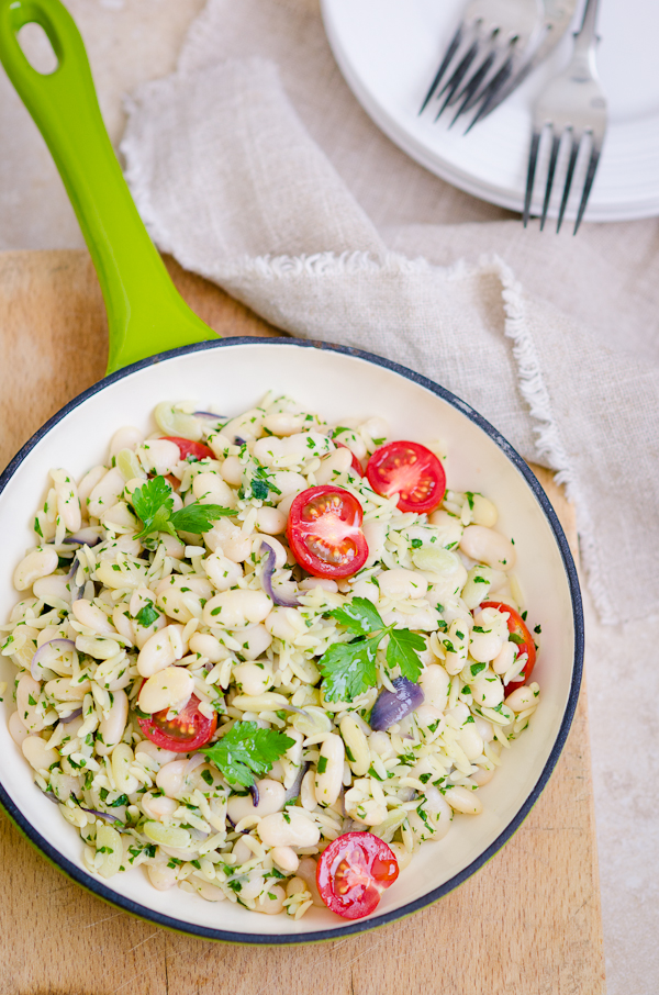 Bean Risoni and Tomato Salad | At Down Under | Viviane Perenyi 