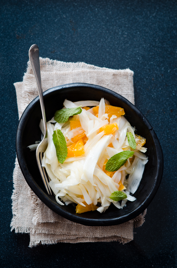 Orange Fennel and Mint Salad | At Down Under | Viviane Perenyi