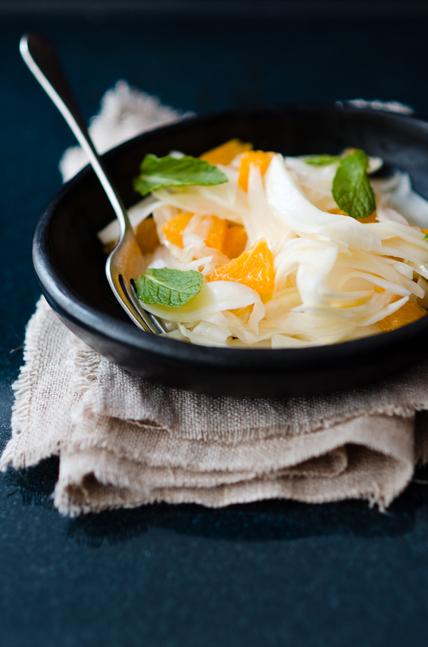 Orange Fennel and Mint Salad | At Down Under | Viviane Perenyi