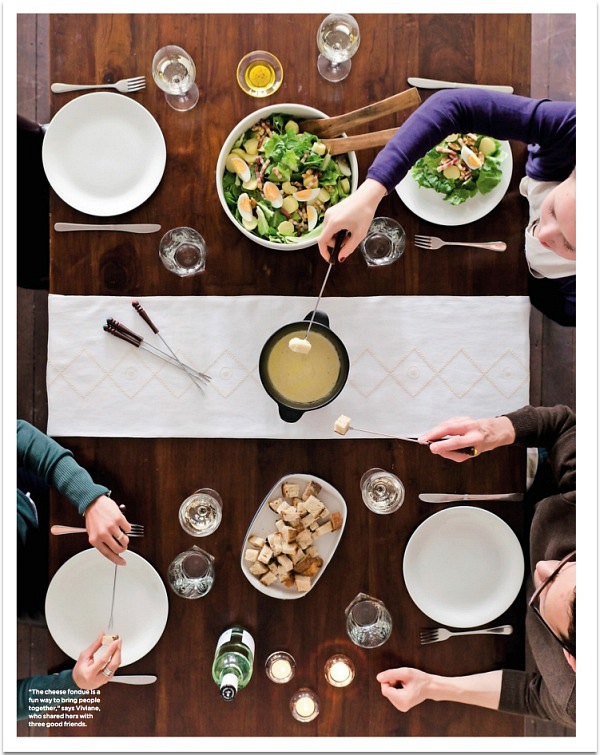 Viviane Perenyi for The Simple Things Issue 19 Table Spread Fondue