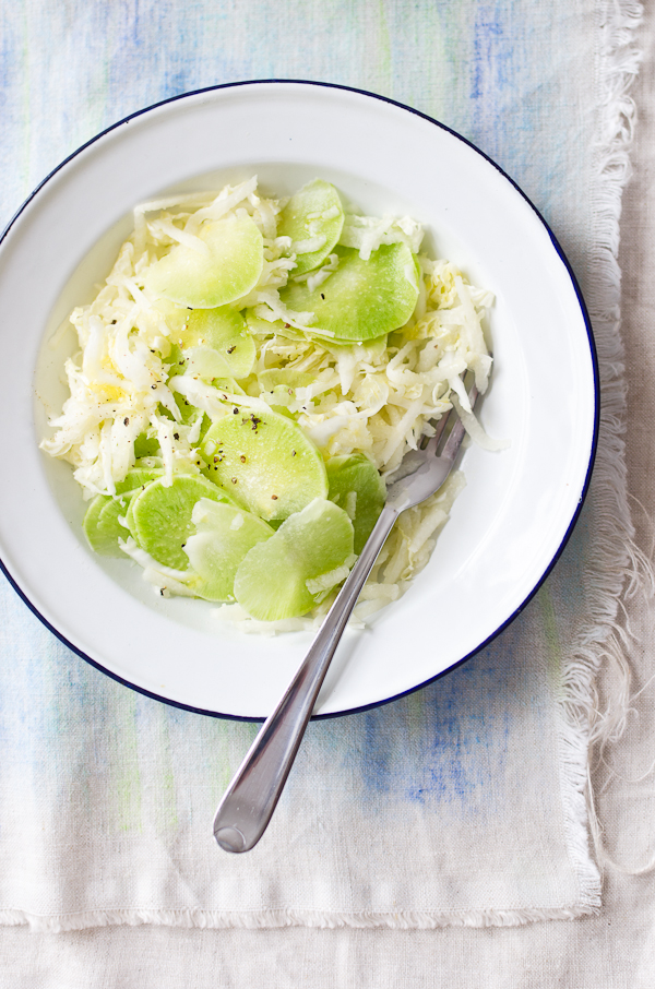 Jícama Daikon and Cabbage Salad | At Down Under | Viviane Perenyi