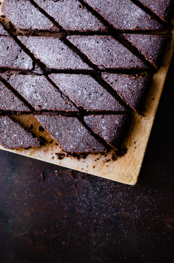 Chocolate and Walnut Slice | At Down Under | Viviane Perenyi